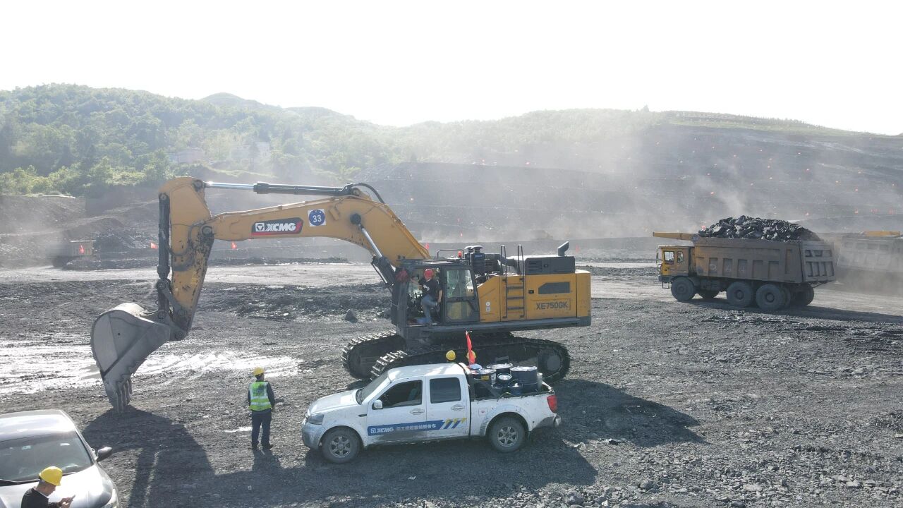 徐工XE750GK礦山“高效勞?！睂嵖兞裂?，助力煤礦降本增效